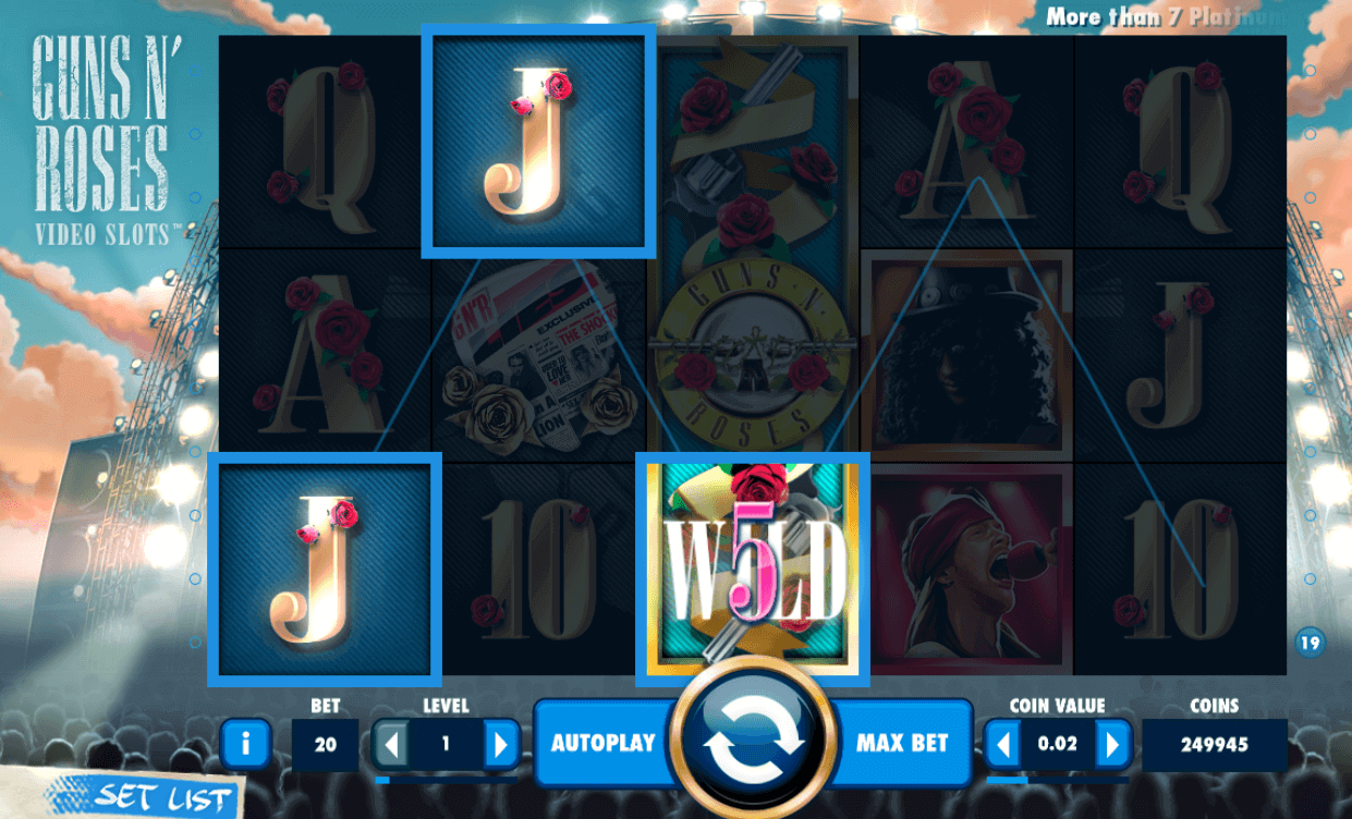 Guns N' Roses Slot Screenshot